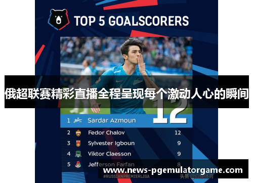 俄超联赛精彩直播全程呈现每个激动人心的瞬间